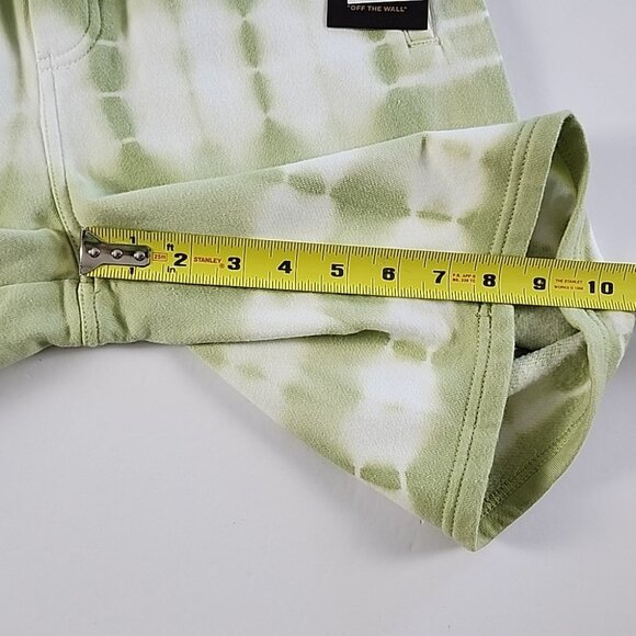 VANS 1966 Big Kids Youth Mind Fleece Short Celadon Green White Tie Dye Size L - Picture 14 of 14